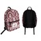 Maroon & White Backpack front and back - Apvl