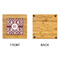 Maroon & White Bamboo Trivet with 6" Tile - APPROVAL