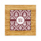 Maroon & White Bamboo Trivet with Ceramic Tile Insert (Personalized)