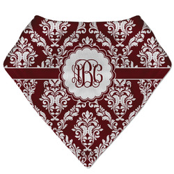 Maroon & White Bandana Bib (Personalized)
