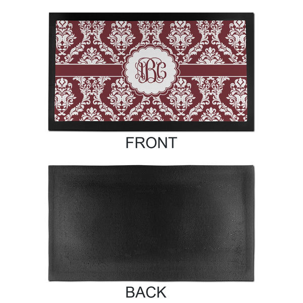 Maroon & White Bar Mat - Small - APPROVAL
