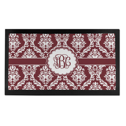 Maroon & White Bar Mat - Small (Personalized)