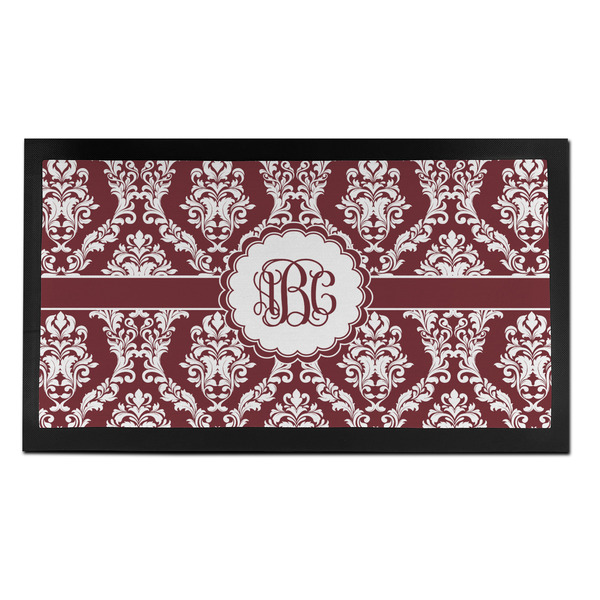 Custom Maroon & White Bar Mat - Small (Personalized)