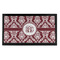 Maroon & White Bar Mat - Small - FRONT