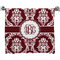 Maroon & White Bath Towel (Personalized)