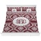Maroon & White Comforter Set - King (Personalized)