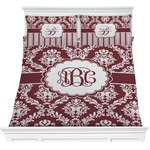 Maroon & White Comforters (Personalized)