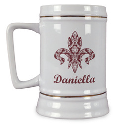 Maroon & White Beer Stein (Personalized)