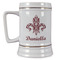 Maroon & White Beer Stein - Front View