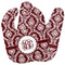 Maroon & White Baby Bib w/ Monogram