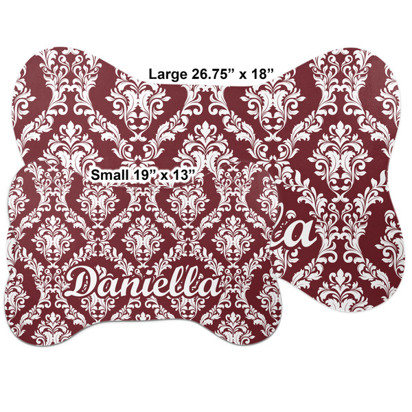 Maroon & White Bone Shaped Mat Comparison