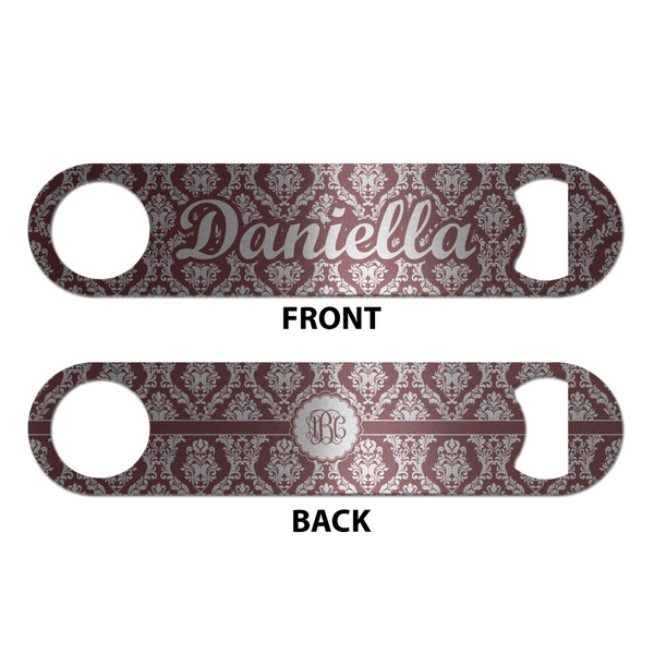 Maroon & White Bottle Opener - Front & Back