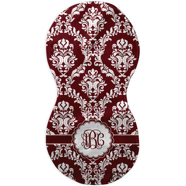 Maroon & White Burp Peanut Shaped Flat