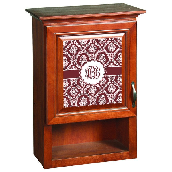 Maroon & White Cabinet Decal for Medium Cabinet