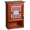 Maroon & White Cabinet Decal for Medium Cabinet