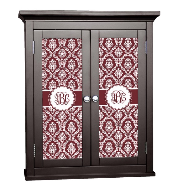 Custom Maroon & White Cabinet Decal - Small (Personalized)