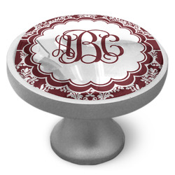 Maroon & White Cabinet Knob (Personalized)