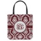 Maroon & White Canvas Tote Bag - Small - 13"x13" (Personalized)
