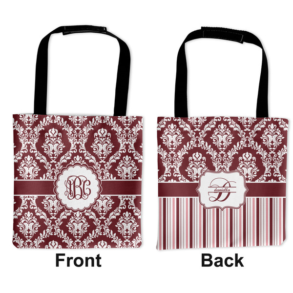 Maroon & White Car Bag - Apvl