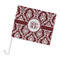 Maroon & White Car Flag - Large (Personalized)