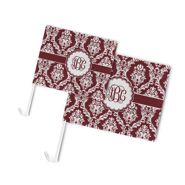 Maroon & White Car Flags - PARENT MAIN (both sizes)