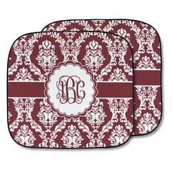 Maroon & White Car Sun Shade - Two Piece (Personalized)
