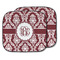 Maroon & White Car Sun Shade - Two Piece (Personalized)