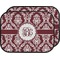 Maroon & White Car Floor Mats (Back Seat) (Personalized)