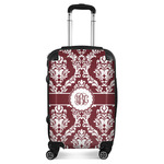 Maroon & White Suitcase (Personalized)