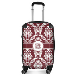 Maroon & White Suitcase (Personalized)