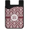 Maroon & White Cell Phone Credit Card Holder