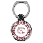 Maroon & White Cell Phone Ring Stand & Holder (Personalized)