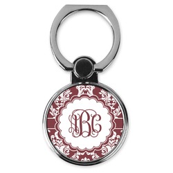 Maroon & White Cell Phone Ring Stand & Holder (Personalized)
