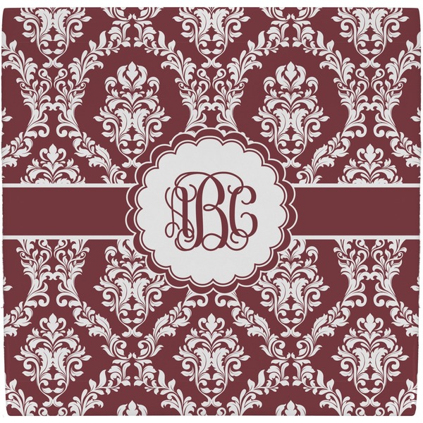 Custom Maroon & White Ceramic Tile Hot Pad (Personalized)
