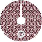Maroon & White Tree Skirt (Personalized)