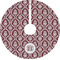 Maroon & White Tree Skirt (Personalized)