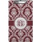 Maroon & White Clipboard (Legal Size) (Personalized)