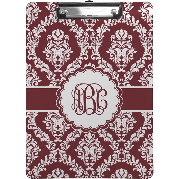 Custom Maroon & White Clipboard (Personalized)