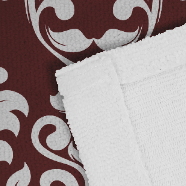 Maroon & White Close up of Fabric