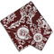 Maroon & White Cloth Napkins - Personalized Lunch & Dinner (PARENT MAIN)