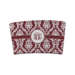 Maroon & White Coffee Cup Sleeve (Personalized)