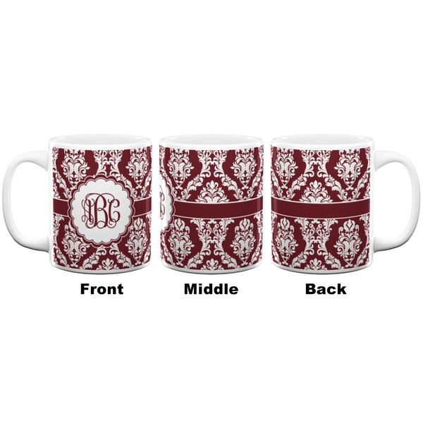 Maroon & White Coffee Mug - 11 oz - White APPROVAL