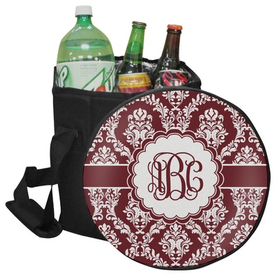 Maroon & White Collapsible Cooler & Seat (Personalized)
