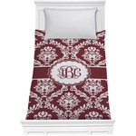 Maroon & White Comforter - Twin (Personalized)