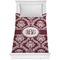 Maroon & White Comforter - Twin (Personalized)