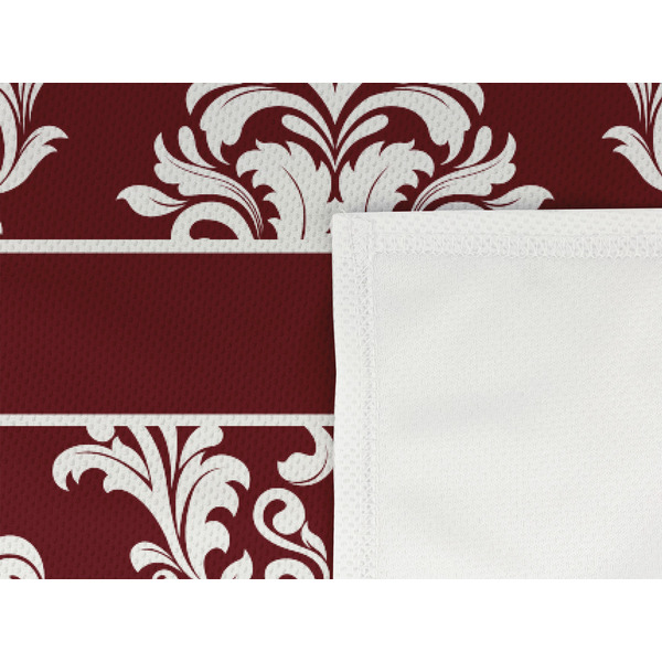 Maroon & White Cooling Towel- Detail