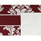 Maroon & White Cooling Towel- Detail