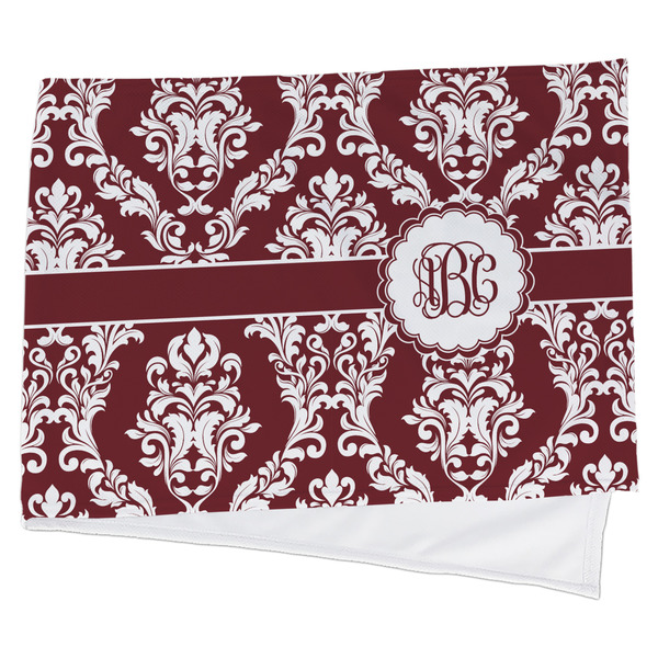 Custom Maroon & White Cooling Towel (Personalized)