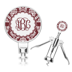 Maroon & White Corkscrew (Personalized)