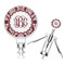 Maroon & White Corkscrew (Personalized)